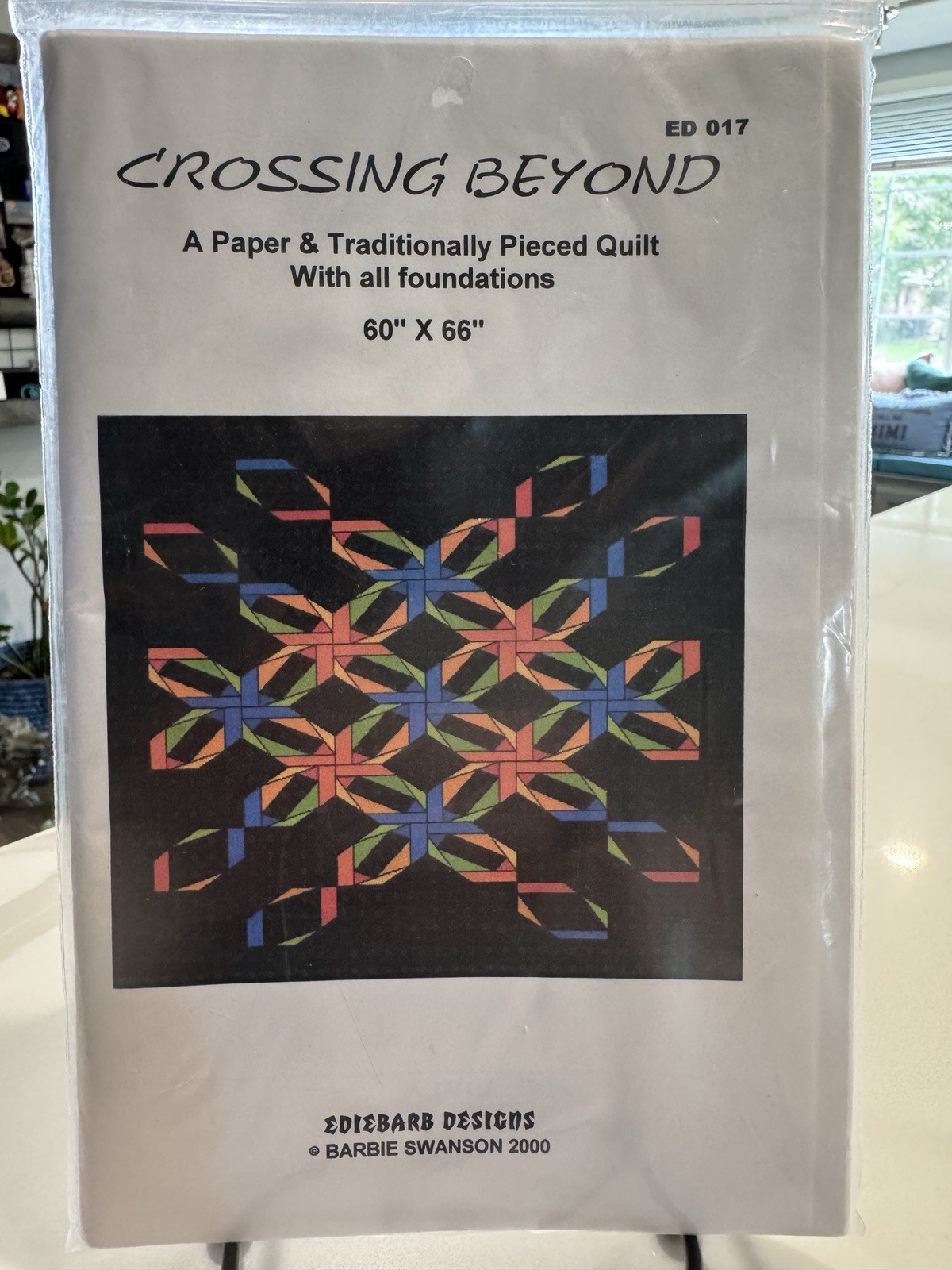 Quilt Pattern by Ediebarb Designs CROSSING BEYOND 60” X 66” Barbie Swanson 2000