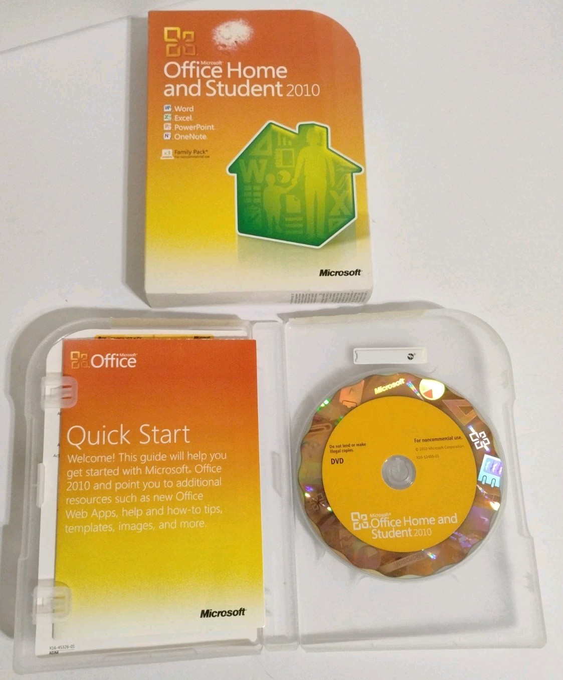 Microsoft Office 2010 Home and Student Family Pack Licensed For 3PCs Retail Box