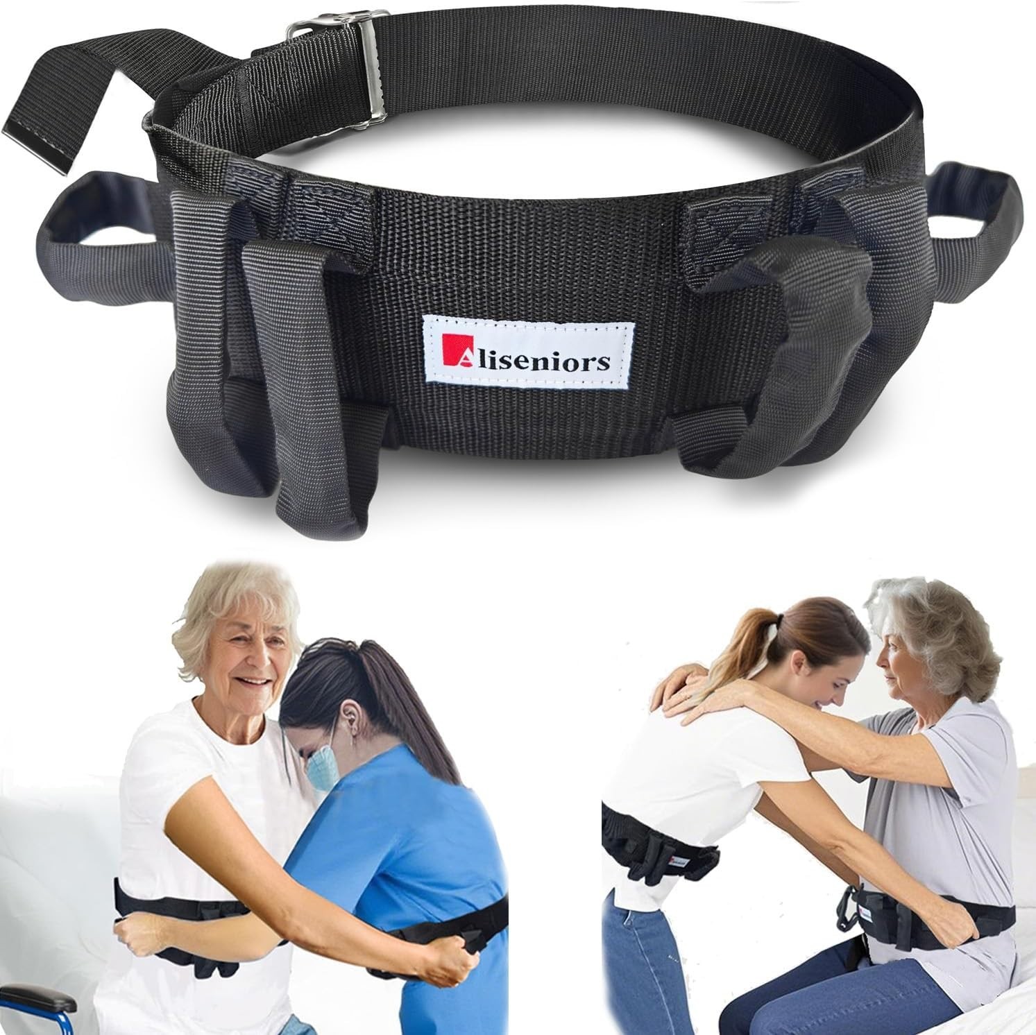 Gait Belt Transfer Belt with Handles - 300Lbs Capacity for Patient Assist