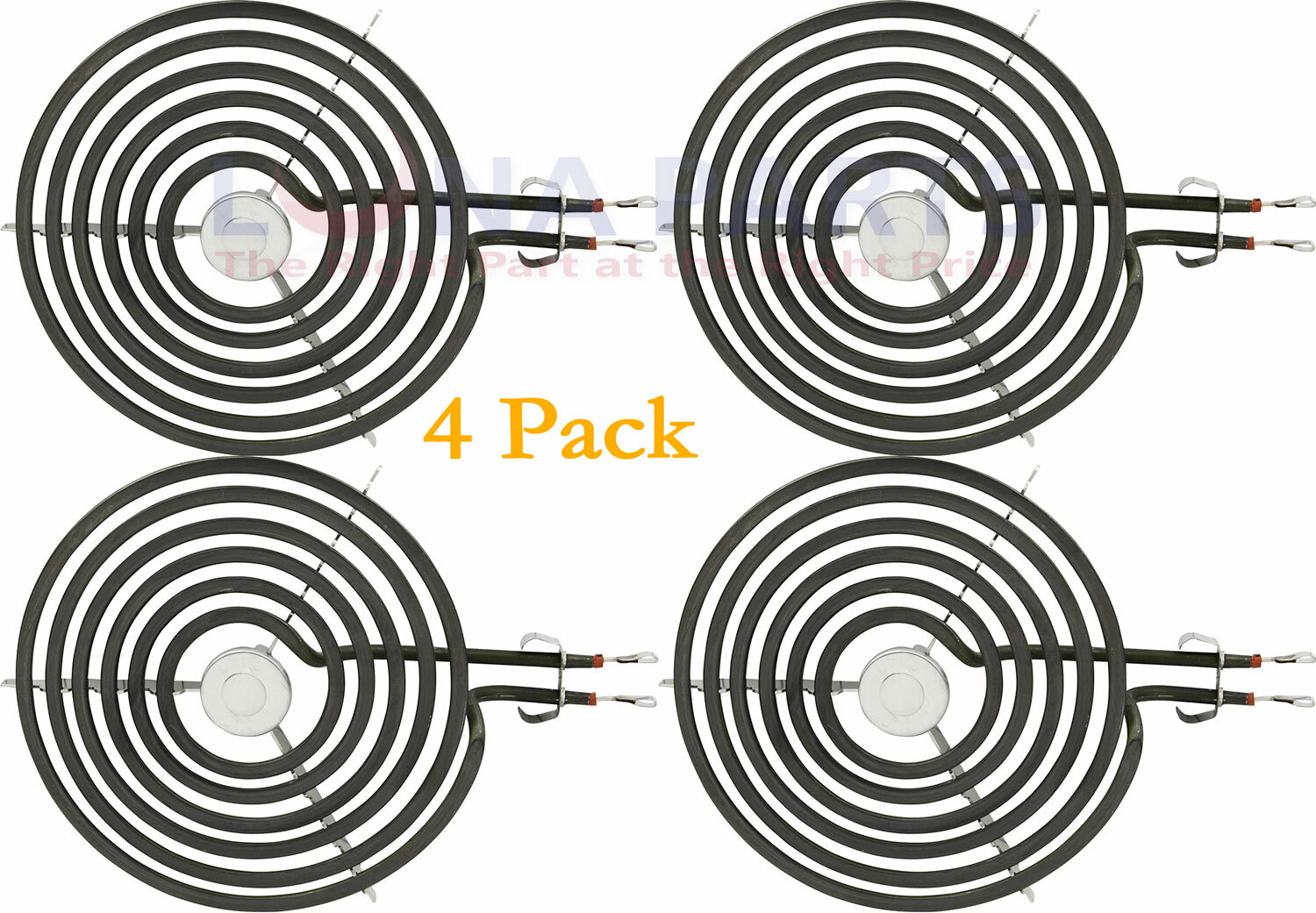 4 Pack WB30X219 GE Range Stove Eye Surface Burner Element 8" AP2027804 PS244001