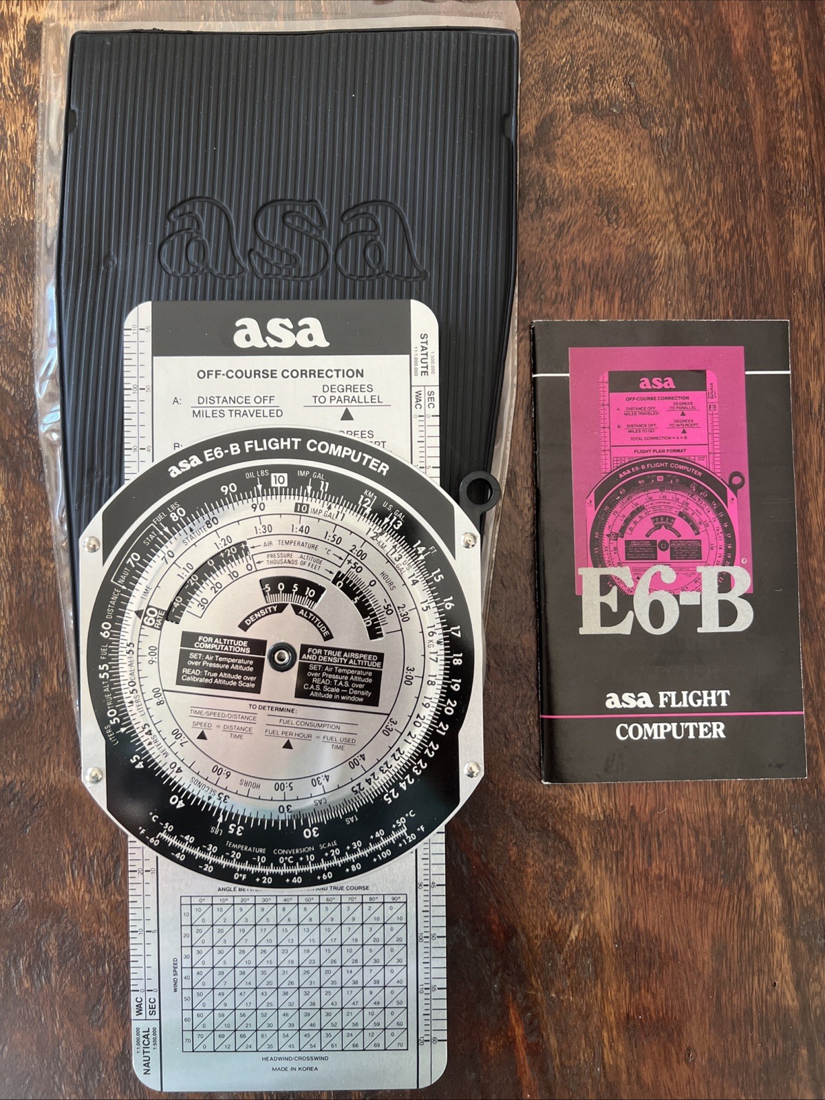 VTG ASA-E6B Metal Flight Computer,  Sleeve, Manual Aviation Supplies & Academics