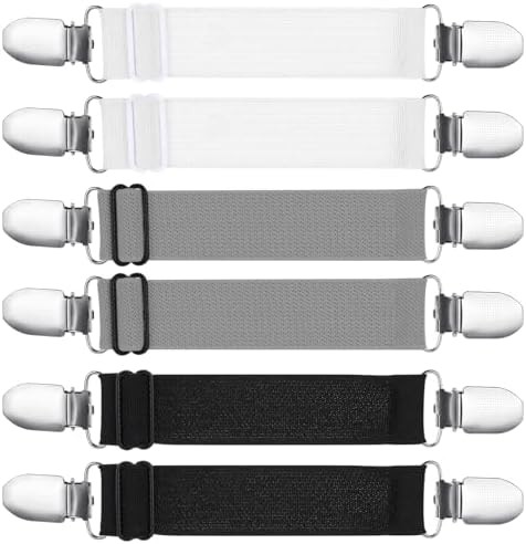 6 PCS Adjustable Waist Tightener Clips for Women - Elastic Cincher for Pants, Sh