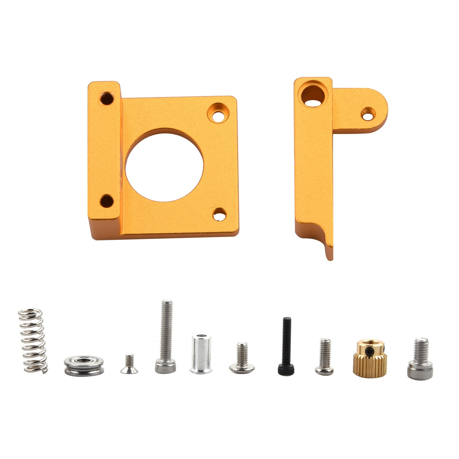 1Set MK8 Extruder Block Kit Left Hand For 1.75mm Filament 3D Printer Replacement
