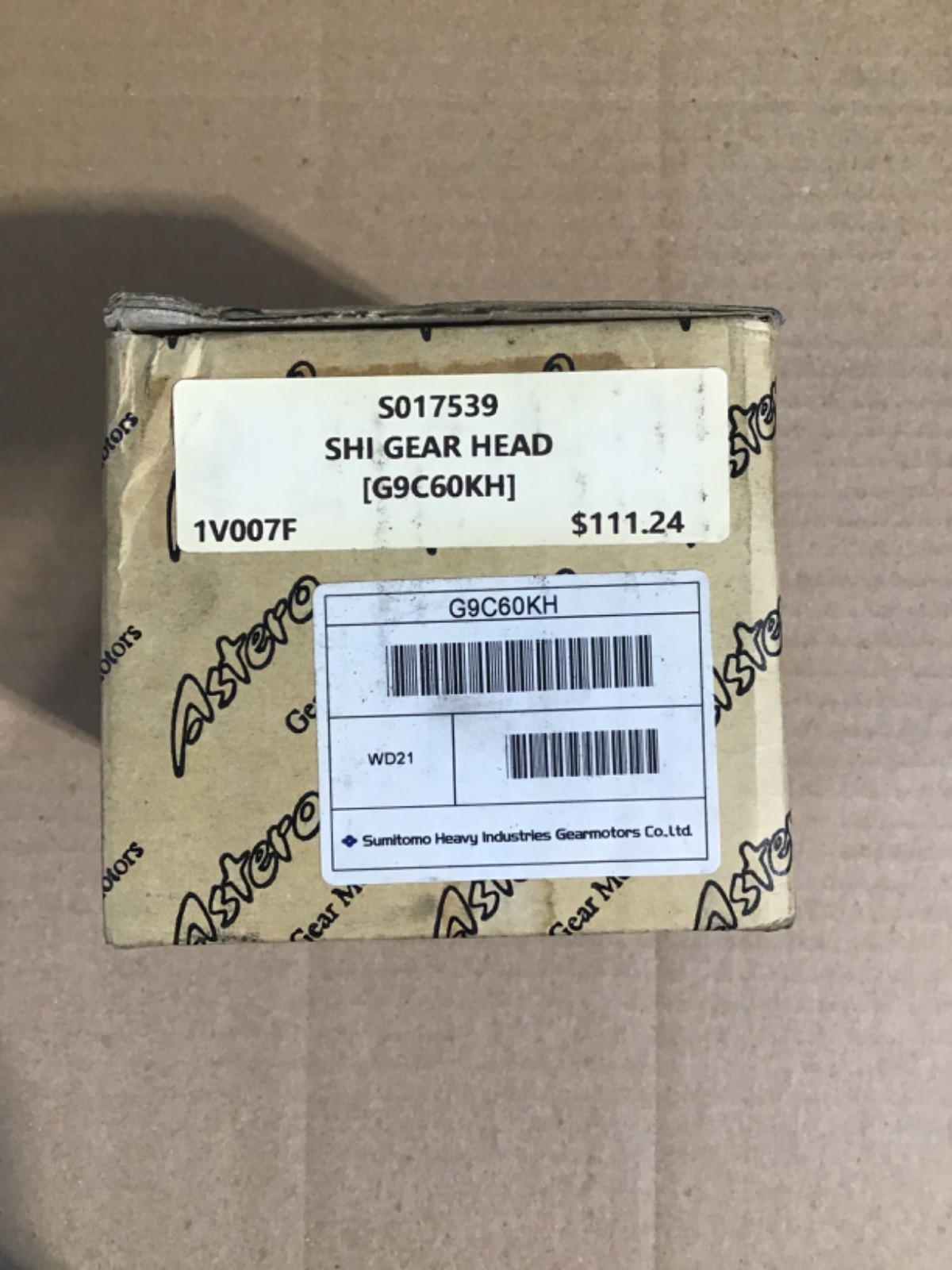 SUMITOMO G9C60KH ASTERO SHI GEAR HEAD NEW IN BOX
