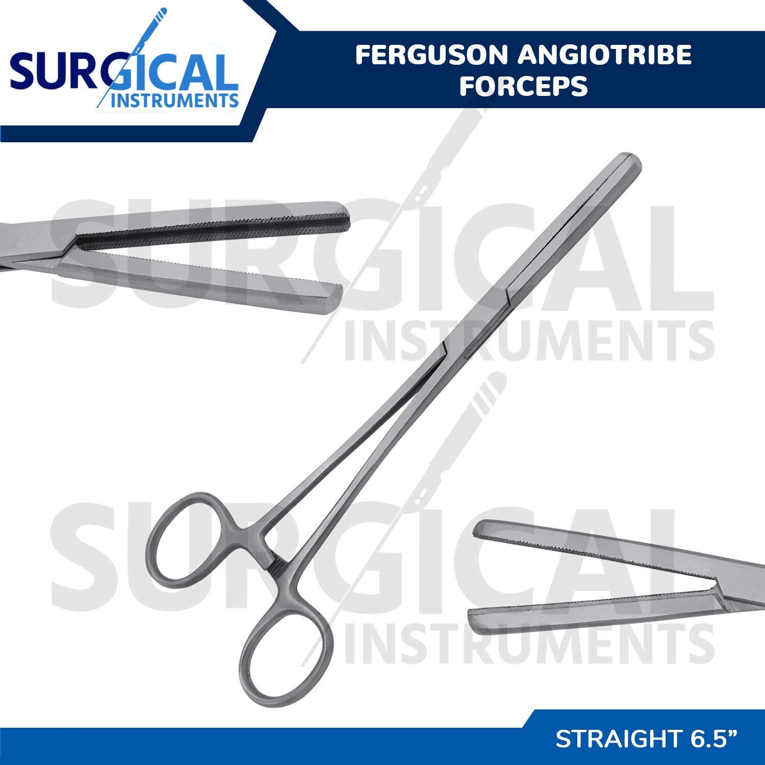 Ferguson Angiotribe Forceps 6.50" Straight Veterinary Instrument German Grade