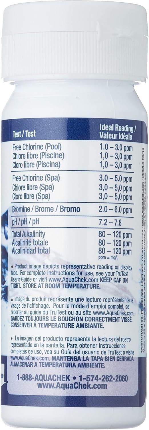 AquaChek TruTest Test Strips 50 Count for Digital Pool Spa Reader