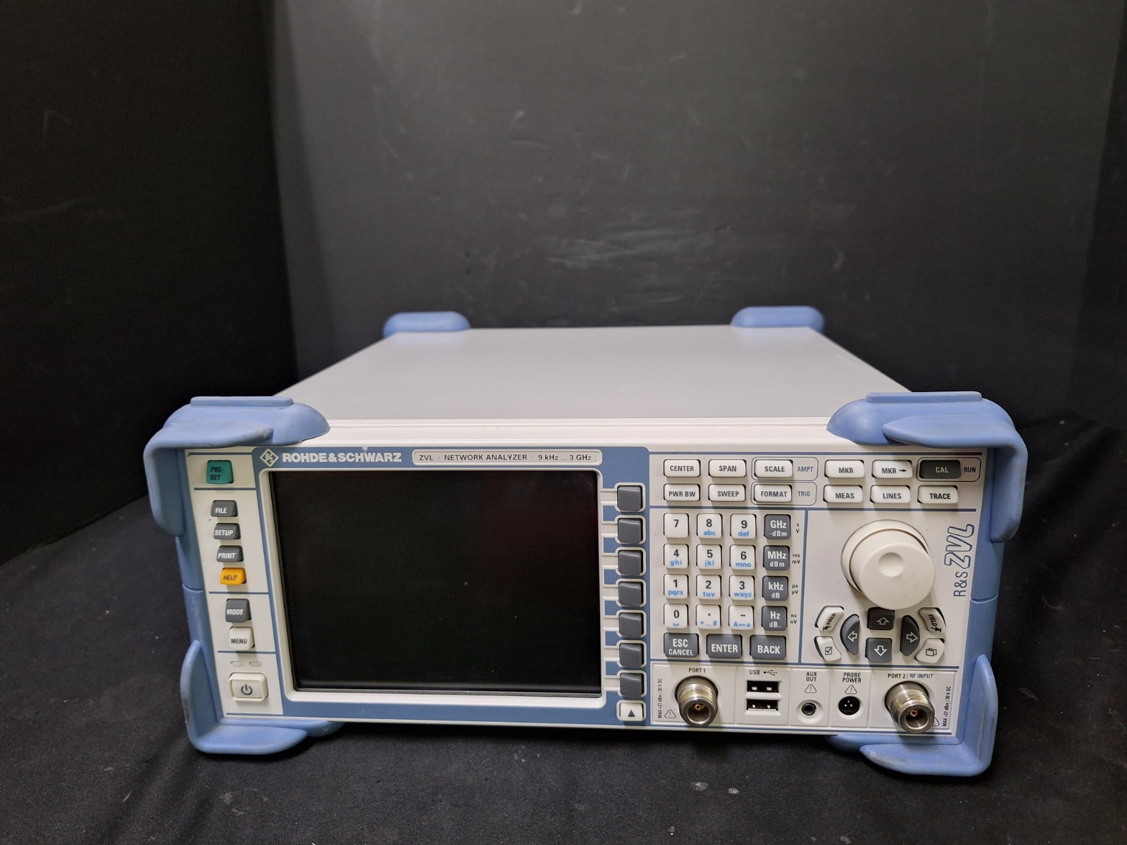 R&S ZVL3 Network Analyzer 9kHz - 3GHz  2 Port, Option B4 B10  (1153)
