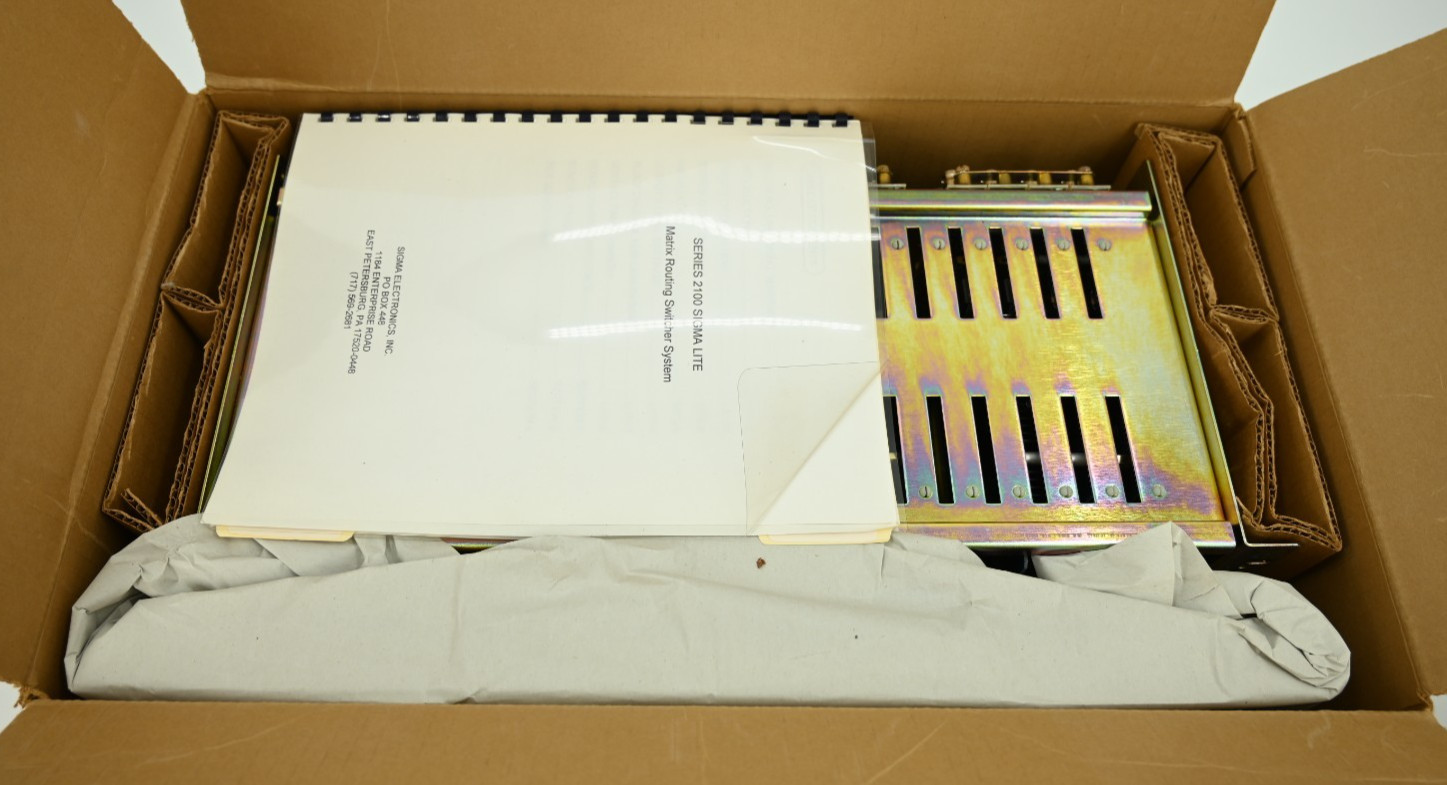 Sigma Electronic SS-2100-16 Lite Matrix Routing Switcher System with Cards