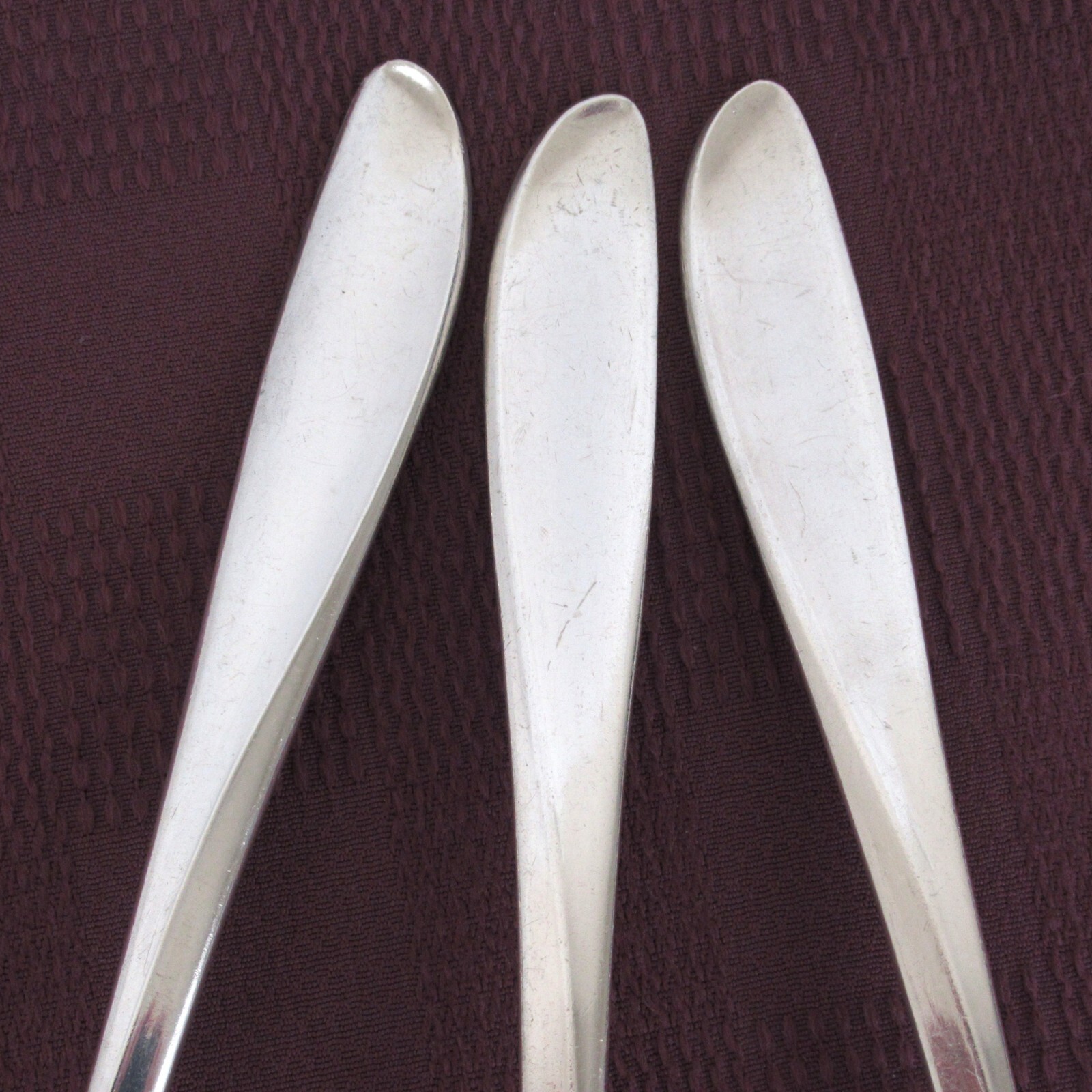 Holmes & Edwards Rhythmic serving spoons fork silverplate flatware utensils