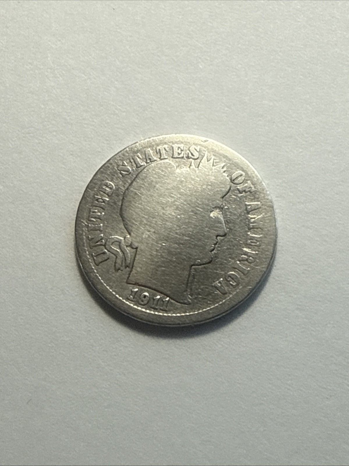 1911 10C Barber Dime (2657)