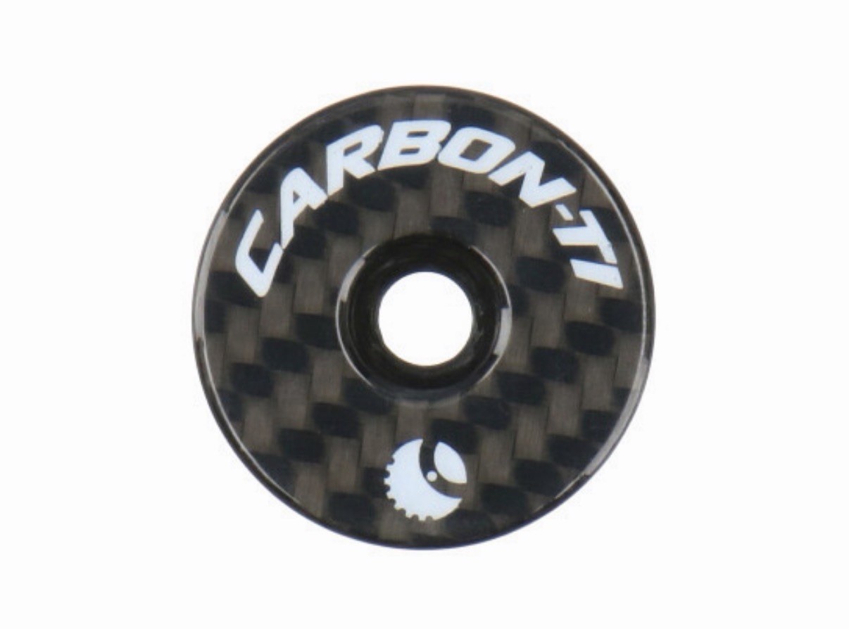 Carbon-Ti X-Cap Carbon ultralight headset cap for 1.1/8" stems 3k gloss New