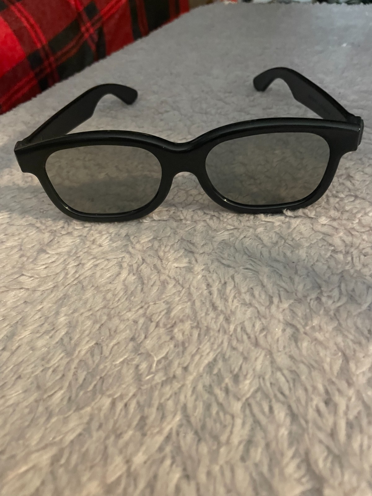 Real D 3D Cinema Movies Theater Black Frame Passive Adult Size Glasses NEW
