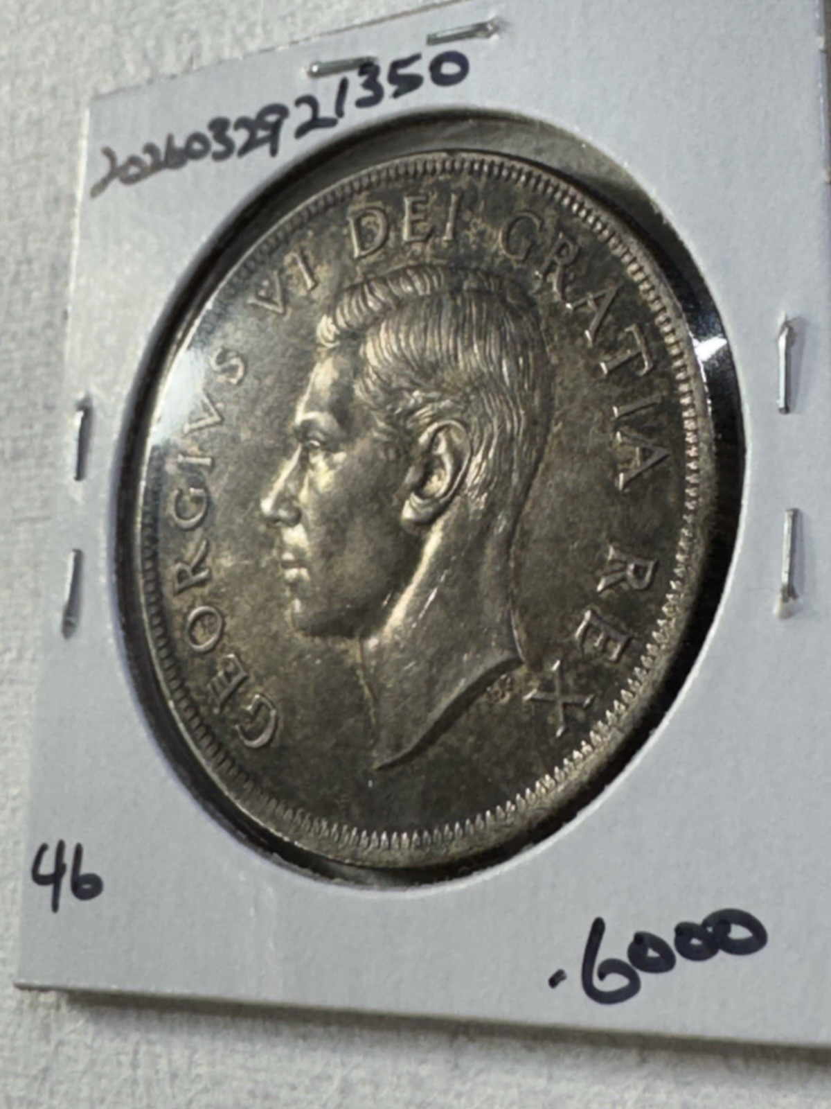 1950 Canada $1 Silver Coin Cleaned Low Mintage