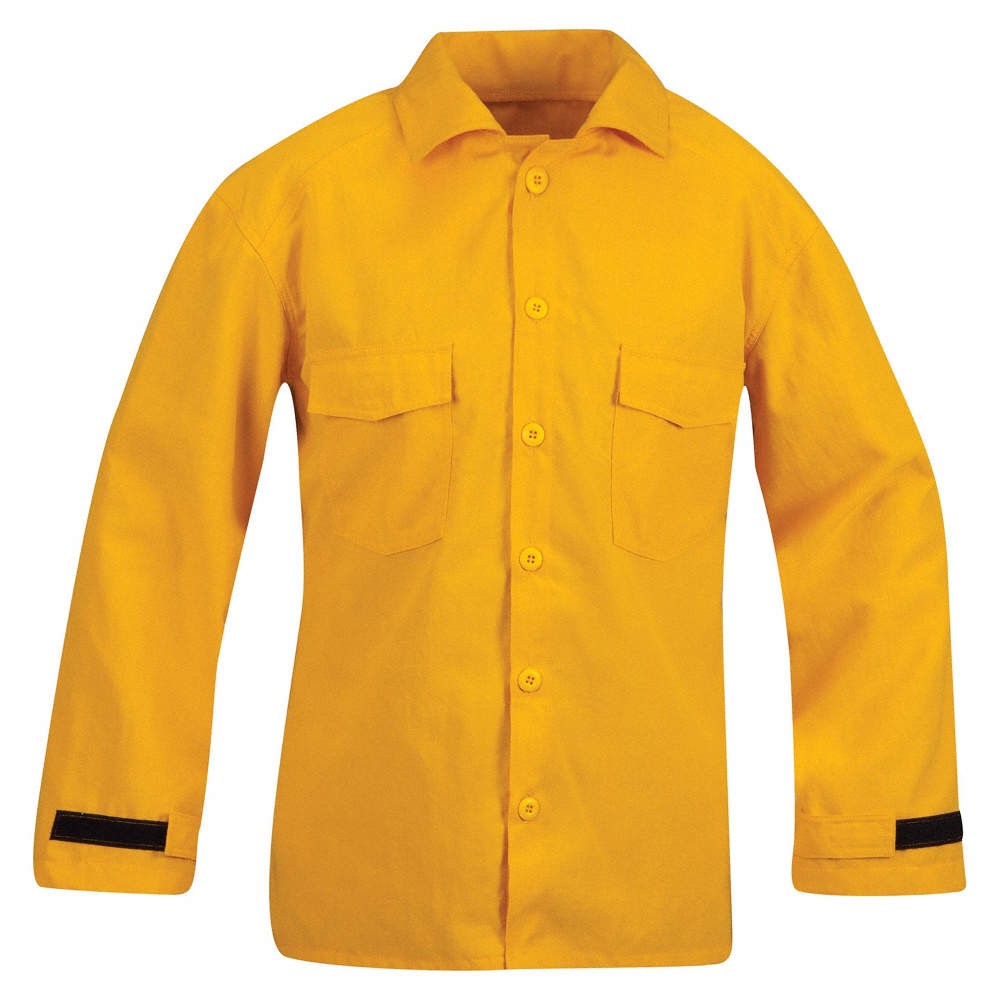 PROPPER  Wildland Fire Shirt,M,Yellow,2 Pockets 817J46