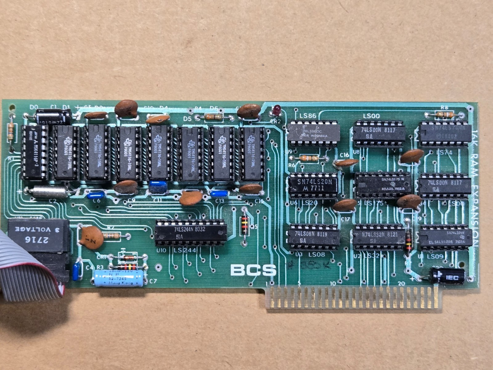 Microsoft BCS 16K Ram Card for Apple II Computer - Vintage 1981