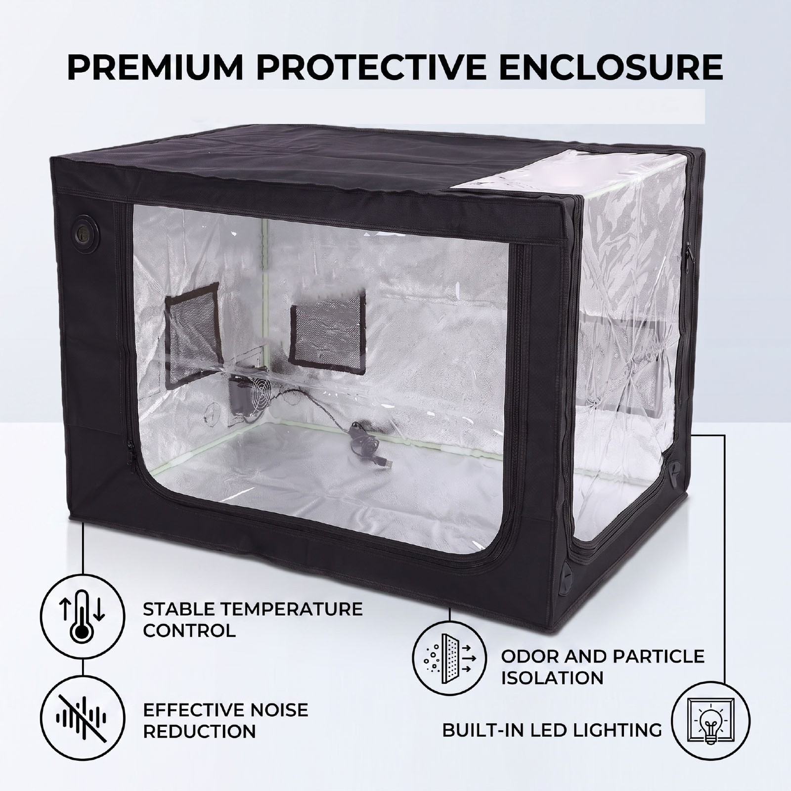 Dust Cover Fit For Lab A1 Mini Combo 3D Printer Fireproof Protective E BT0