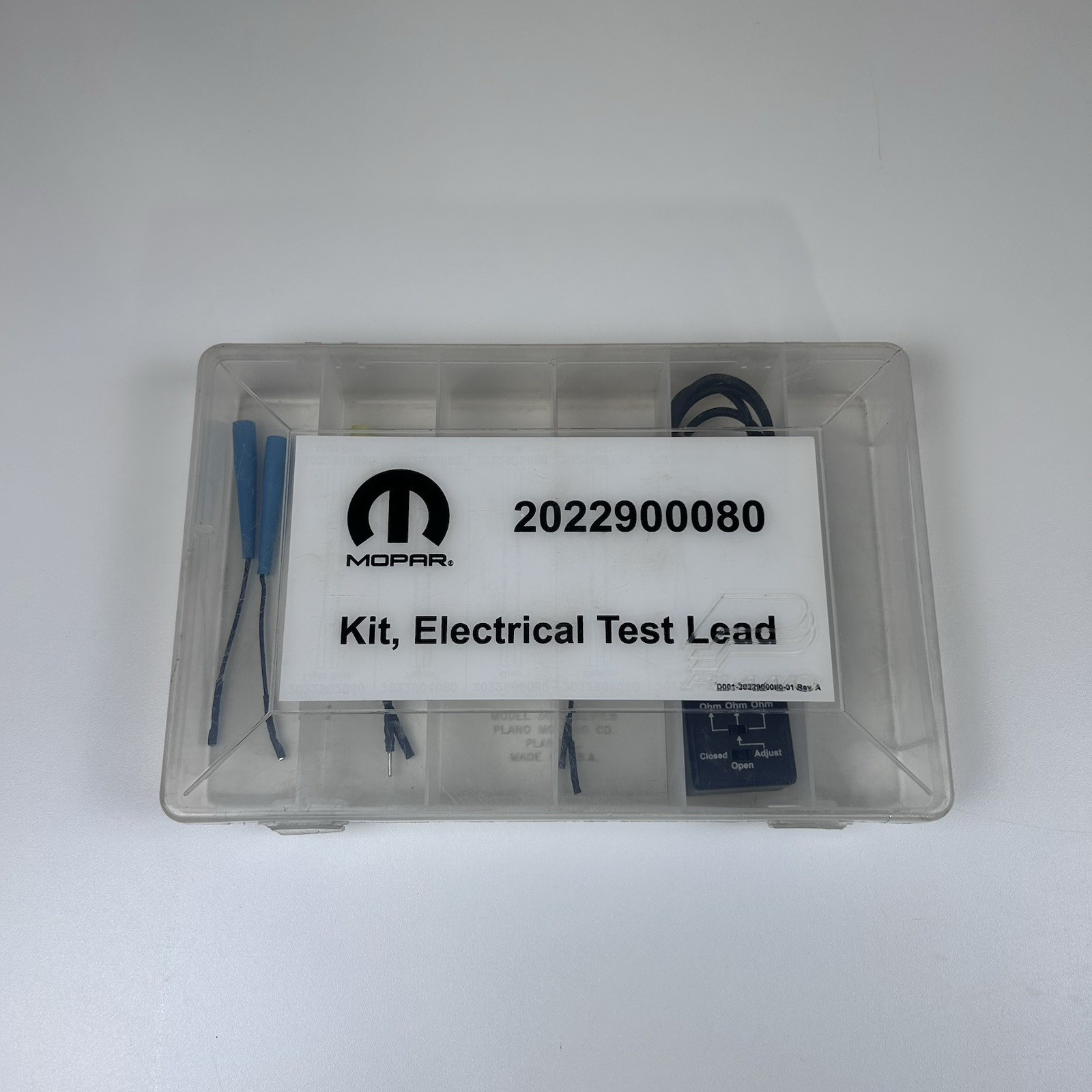 Miller Mopar 2022900080 Kit, Electrical Test Lead (Missing parts)