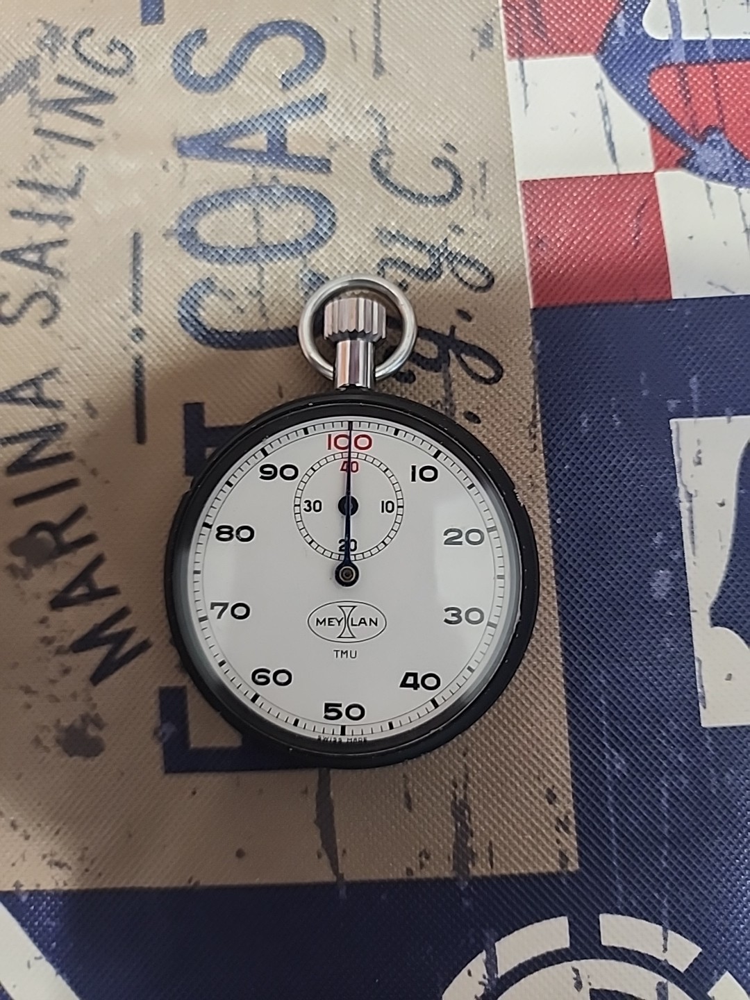 VINTAGE MEYLAN MEY LAN TMU MECHANICAL STOP WATCH WORKING