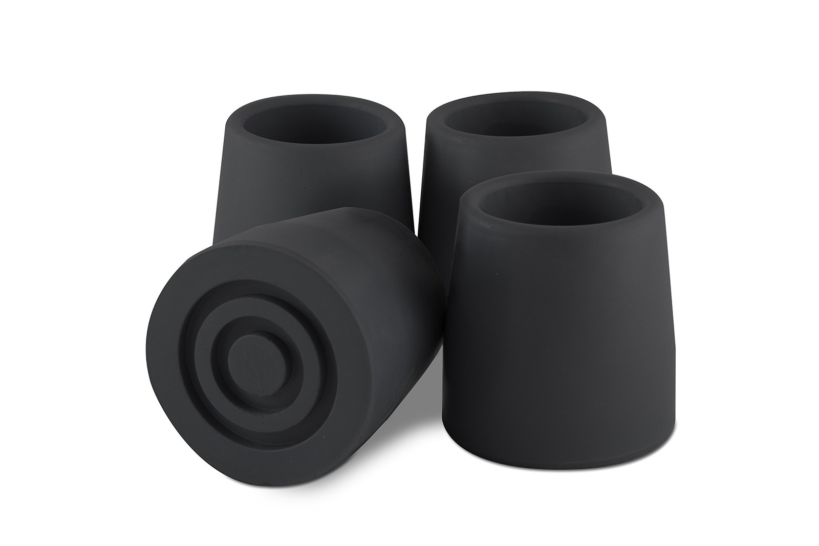 Cane Tips - Replacement Pack of 4, Non-Skid Rubber Tips for Walking Canes, De...