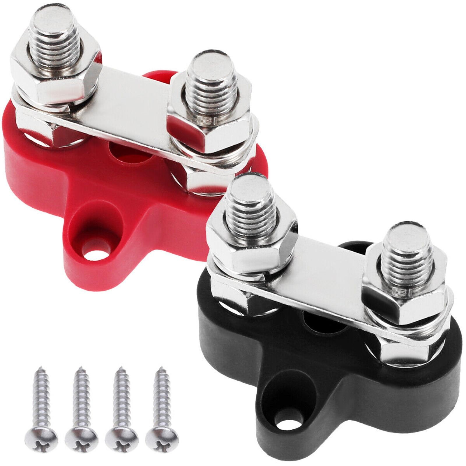 DC 48V Black Terminal Block+Red Terminal Block+Screws Coding Kit For Wiring