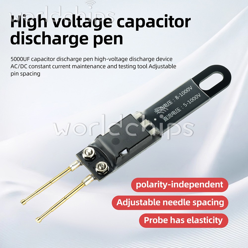 5000UF Capacitor Discharge Pen High Voltage Discharger AC/DC 8-1000V Test Tool