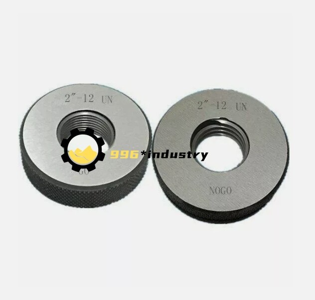 2"-12 UN Thread Ring Gage 2A GO NOGO 100% Calibrated