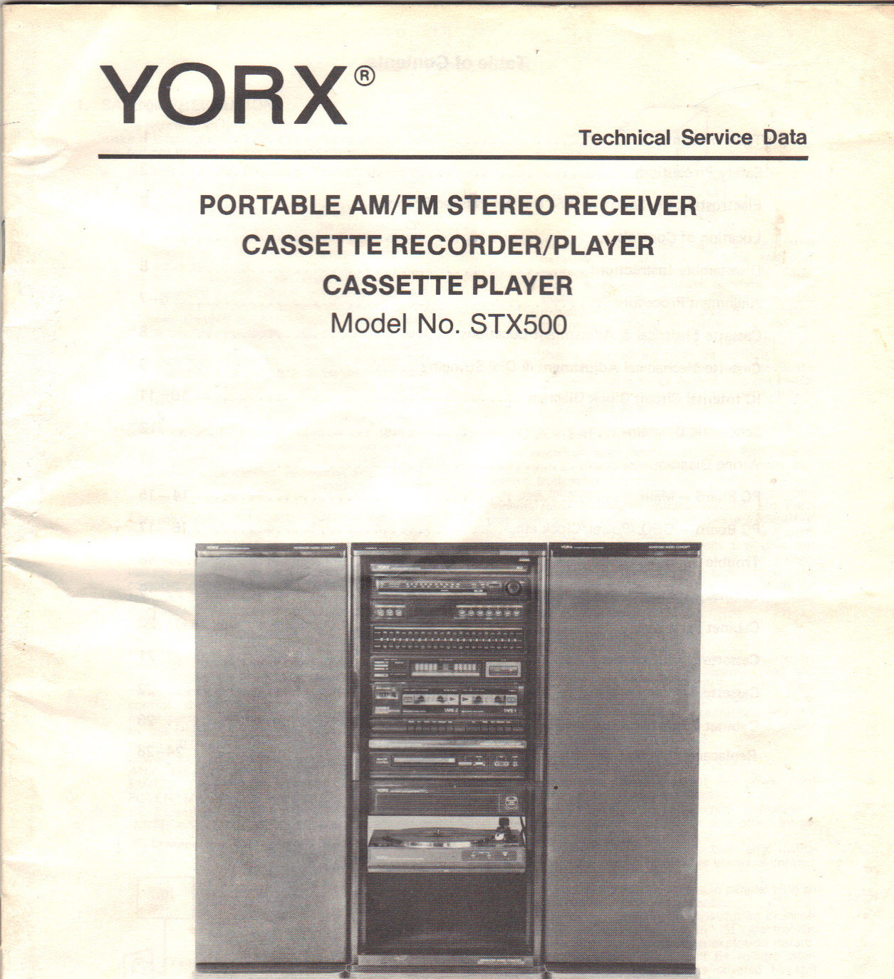 York Service Manual Model STX500 Original Factory Repair Book Not A Copy