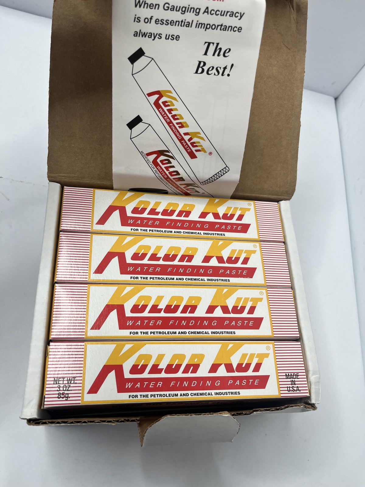 Kolor Kut 8pk Water Finding Paste 3 Oz Tube Petroleum Moisture Meter USA