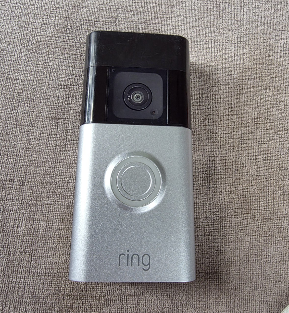 Ring Battery Doorbell Plus Video Recording Wi-Fi Alexa Wireless Silver/Black