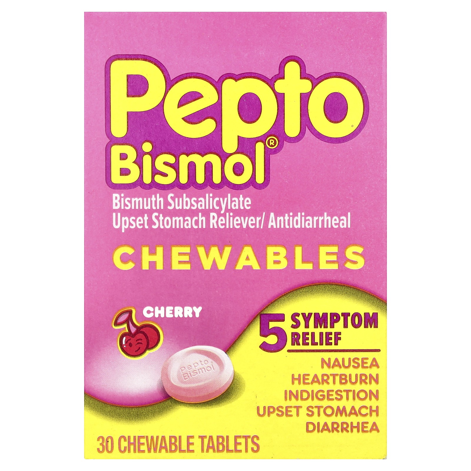 Chewables, Cherry, 30 Chewable Tablets (131 mg per Tablet)