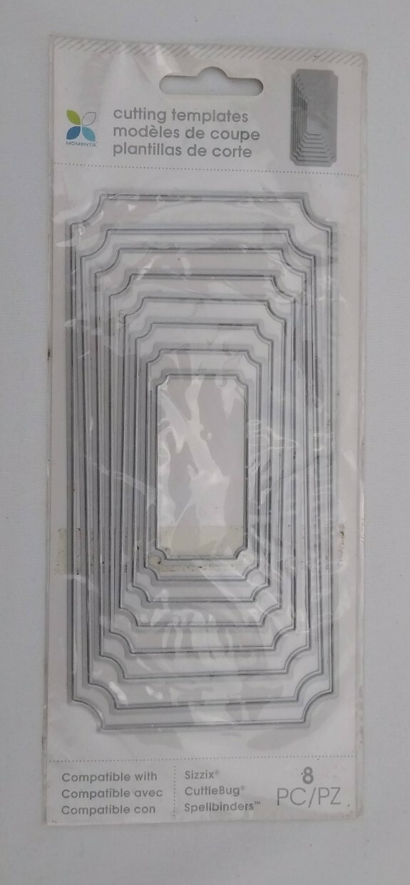 Momenta Nested Border Rectangular Cutting Templates Sizzix CuttleBug Spellbinder