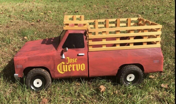 Official Jose Cuervo Metal Display Metal Pickup Truck - Pole Topper Bar Mancave