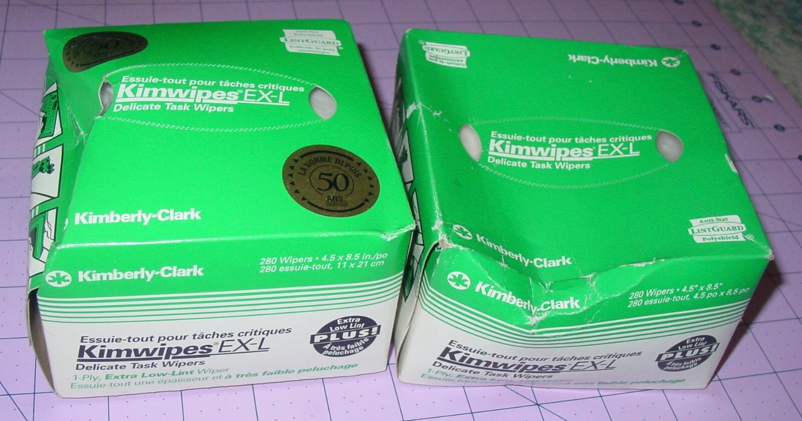 4 Kimwipes EX-L PLUS! 280-Count Boxes Delicate Task Wipes EXTRA Low Lint NOS USA