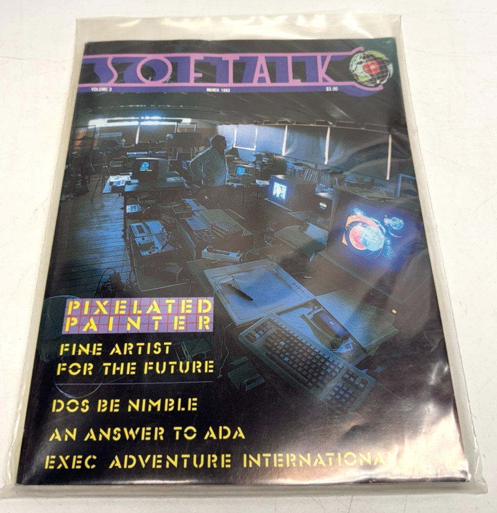 Vintage  Softalk Magazine, March 1983, for Apple II II+ IIe IIc IIgs