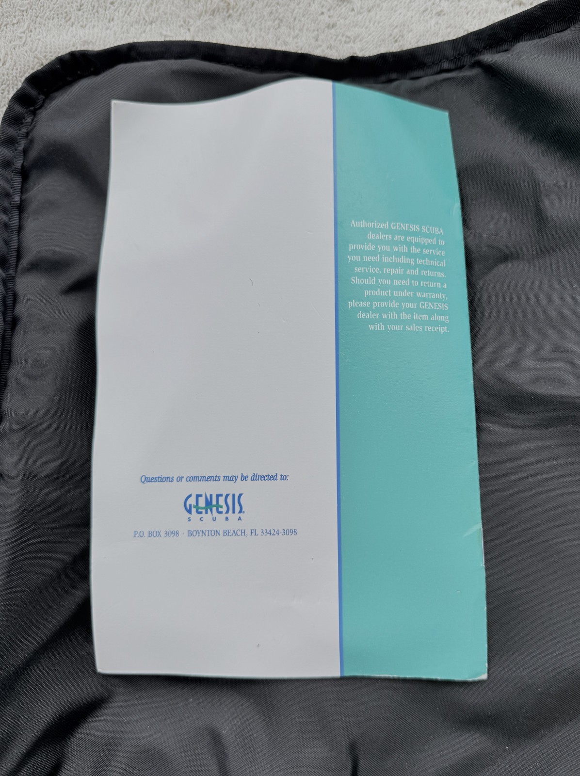 GENESIS REGULATOR /US MATRIX DIVE COMPUTER/OWNER MANUAL/SHERWOOD REGULATOR/CASE