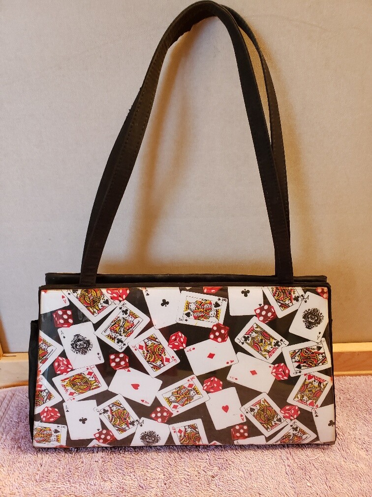 Poker Cards Gambling Casino Tote Bag Purse Crossbody Las Vegas