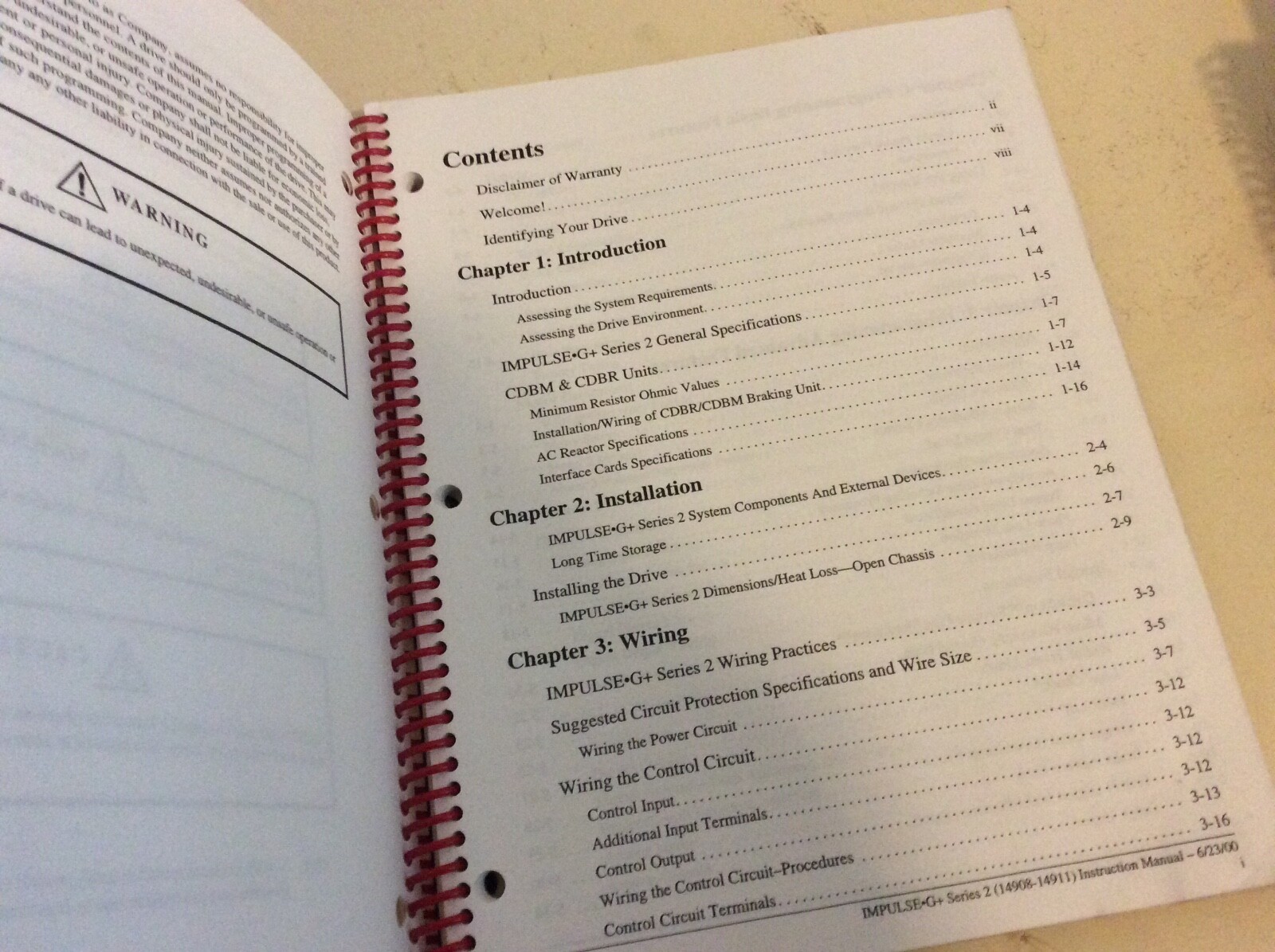 Electromotive Impulse G+ Series 2 Vector Crane Control Instruction Manual