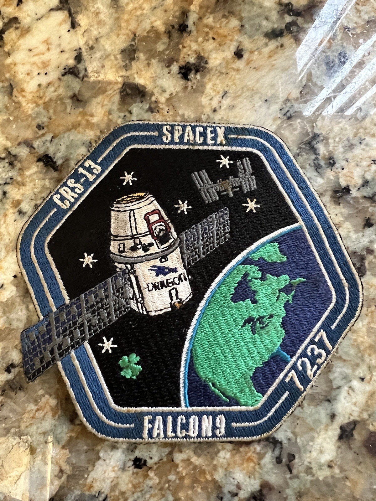 SpaceX Mission Numbered Patch CRS 13-7237 Falcon 9 READ