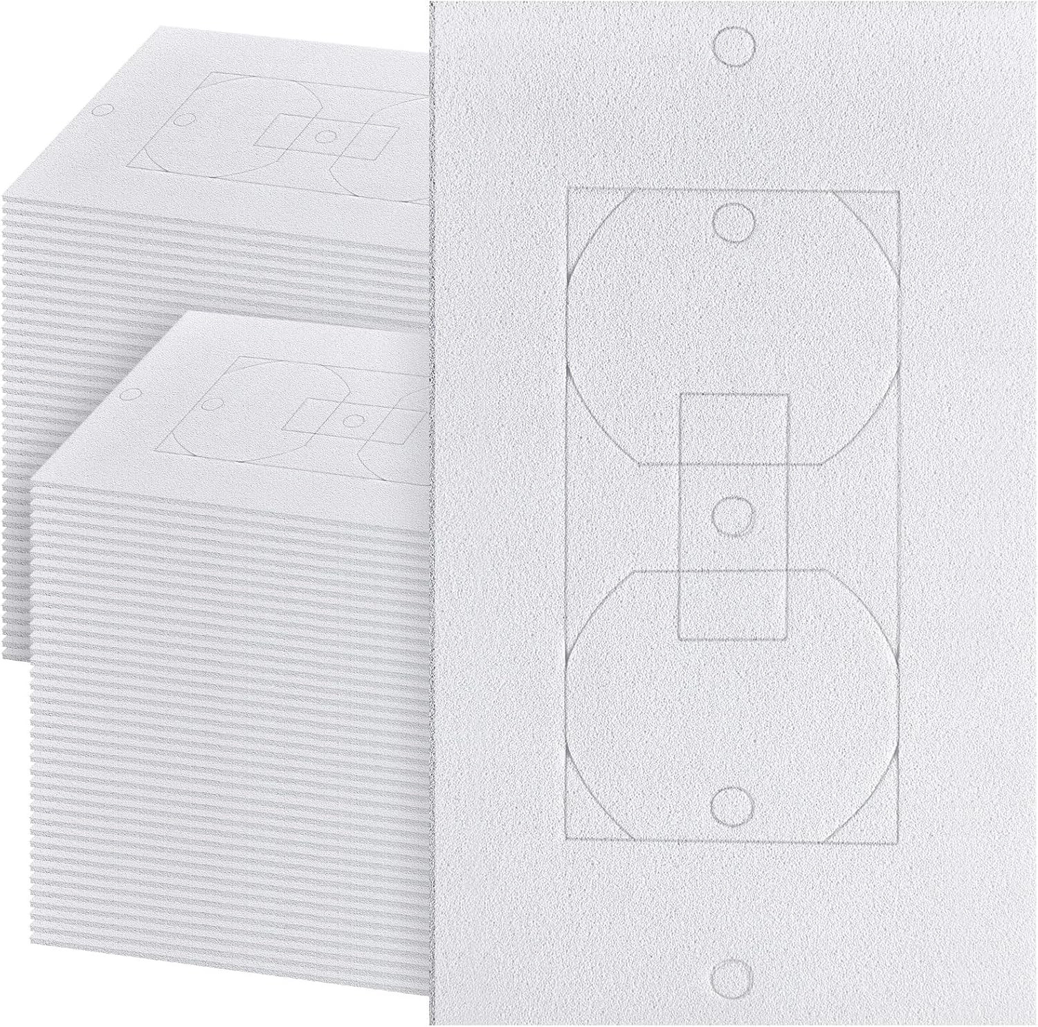 Tondiamo 100 Pcs Outlet Insulation and Draft Sealers Foam Insulation Pads Electr