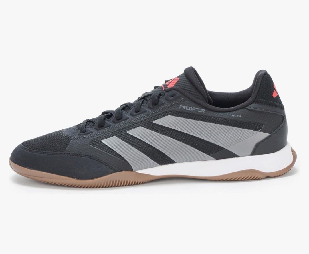Unisex adidas Predator League Indoor Sneaker,Black/Grey/Lucid Red,Sz 10.5M/11.5W