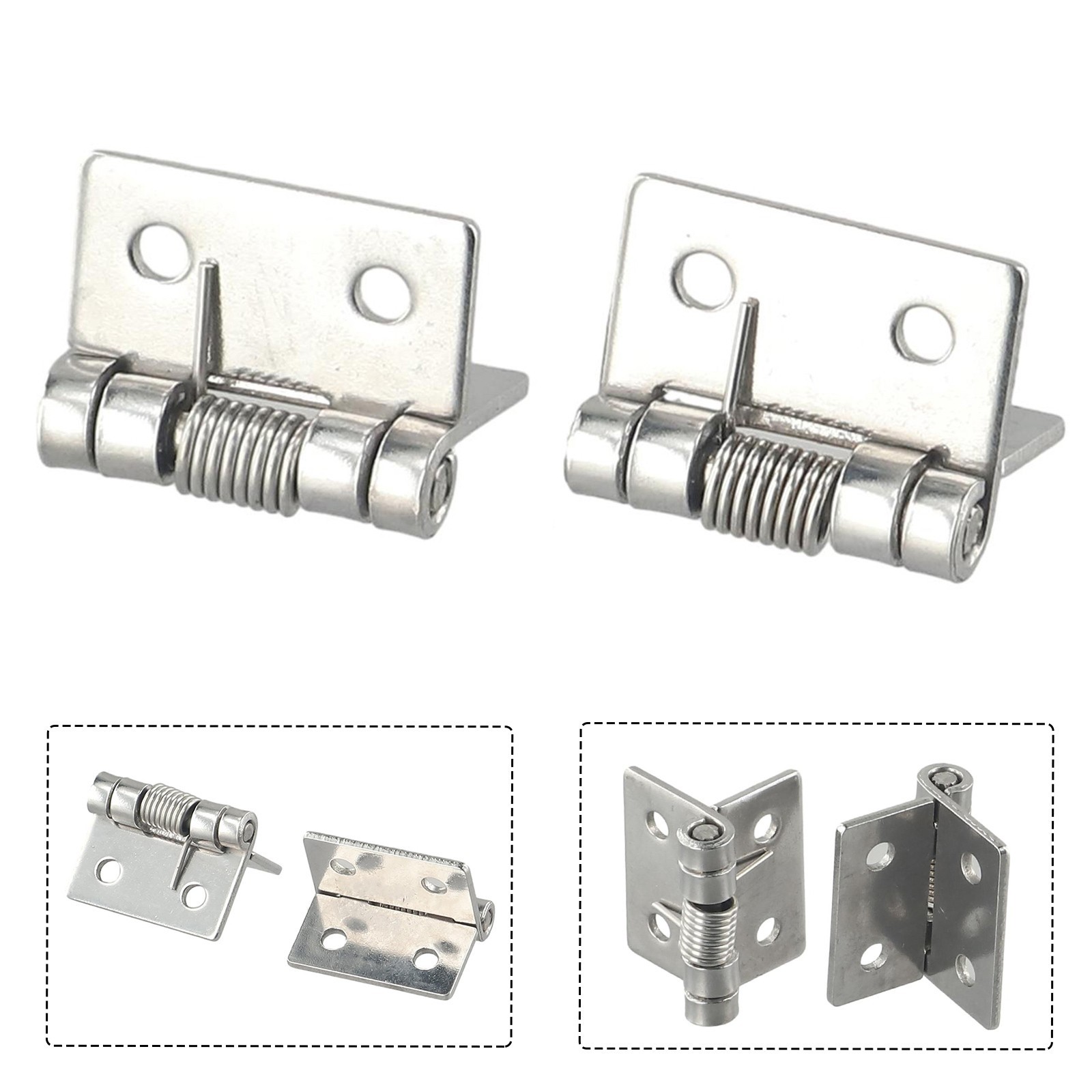 Spring Hinges Self Closing Spring Stainless Stee 1/1.5/2/2.5/3/4Inch 2x