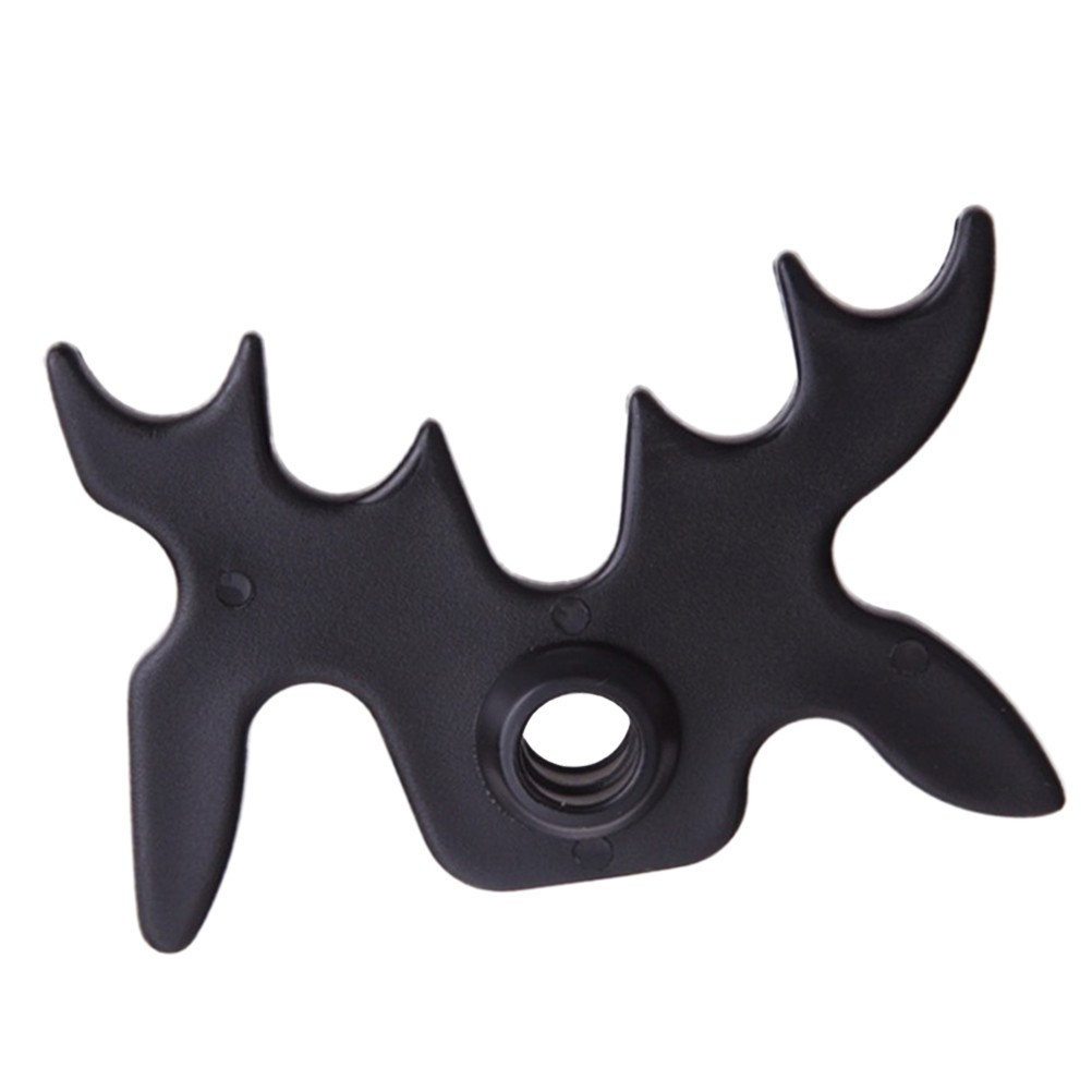 Reusable Pool Cue Rack with Antler Design Black Durable Pool Table Accessories