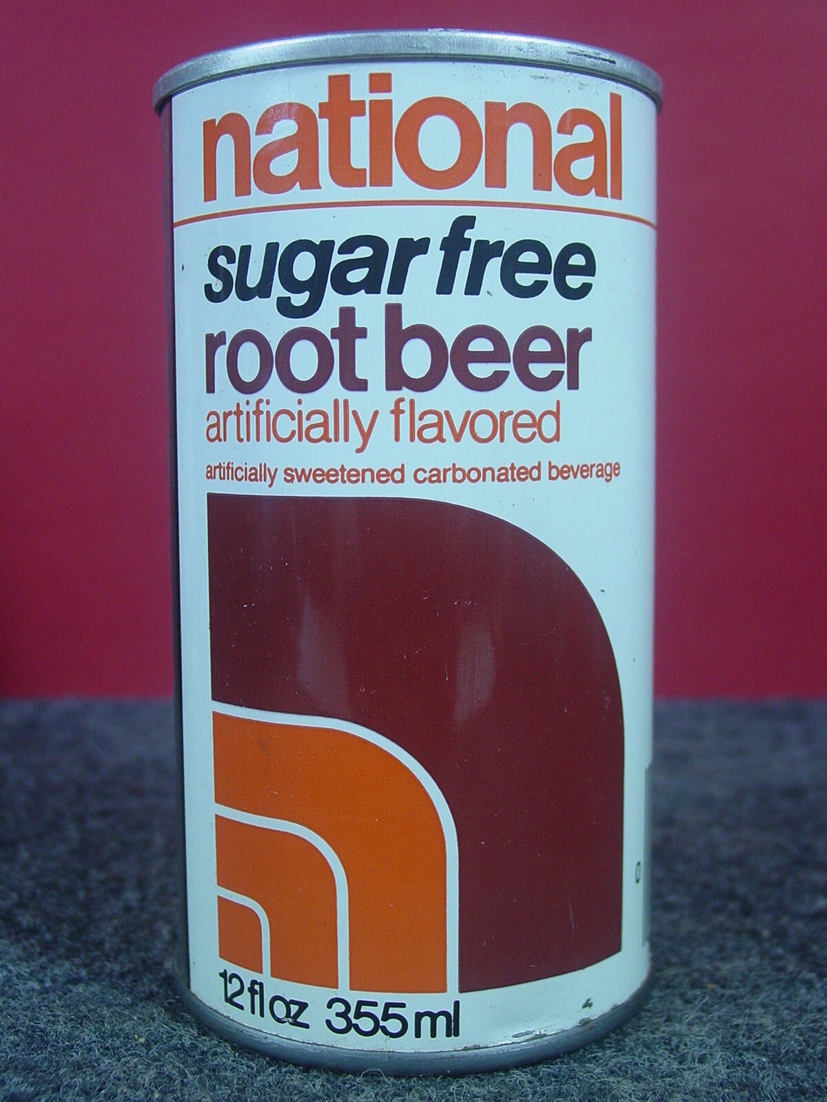 1970's NATIONAL SUGAR FREE ROOT BEER - Chicago, Illinois -12 oz PULL TAB POP CAN
