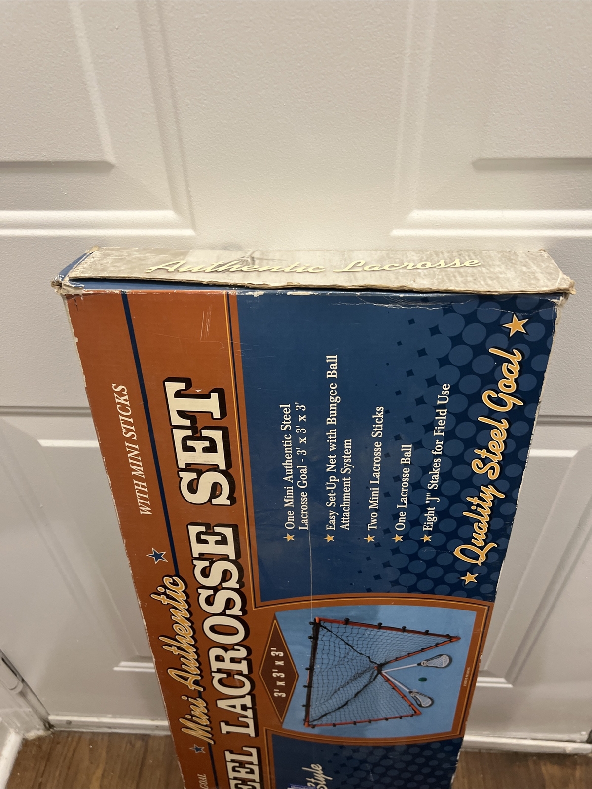 New Old School Sports Brand Mini Authentic Steel Lacrosse Set
