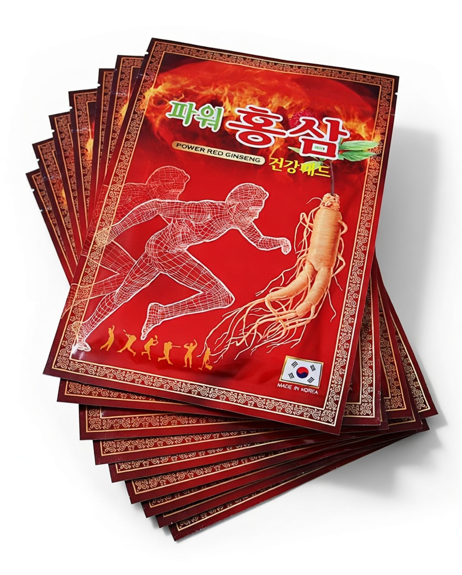 Korean Red Ginseng Ginseng Patch / Health Hot Pad / Pain Relief / 10Sets (200ea)