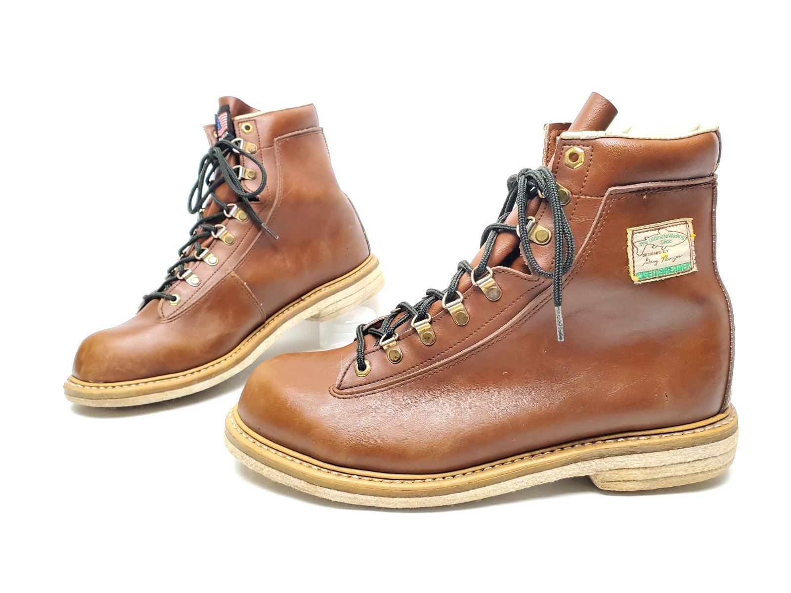 WEINBRENNER USA Gary Borger Studded Felt Sole Fly Fishing Wading Boots Men's 13