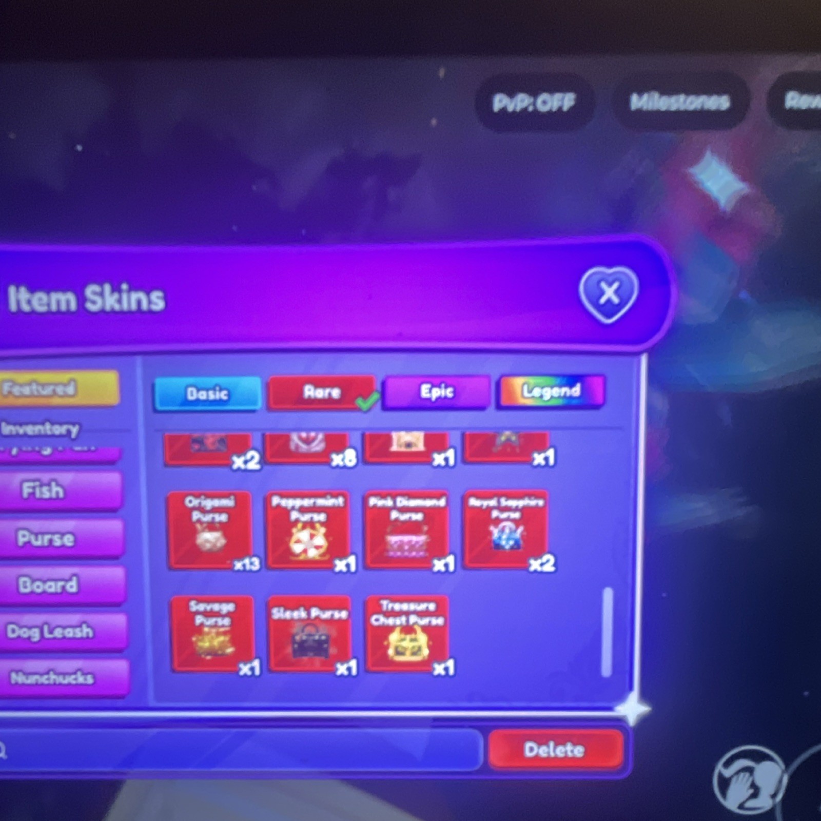 Item Skins Collection with Multiple Rarities - Knuckles, Axes, Chainsaws