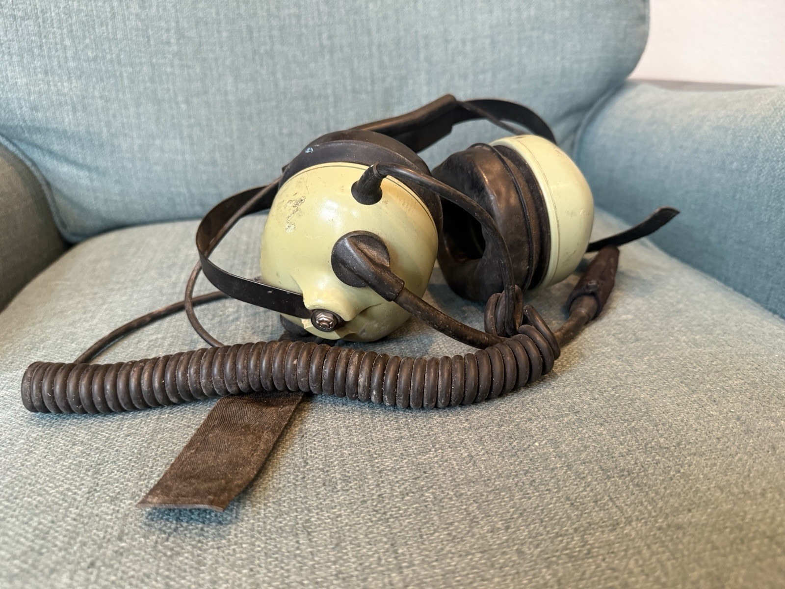 DAVID CLARK MODEL H6240-07 Aviation Pilot Head Headset Tested Read