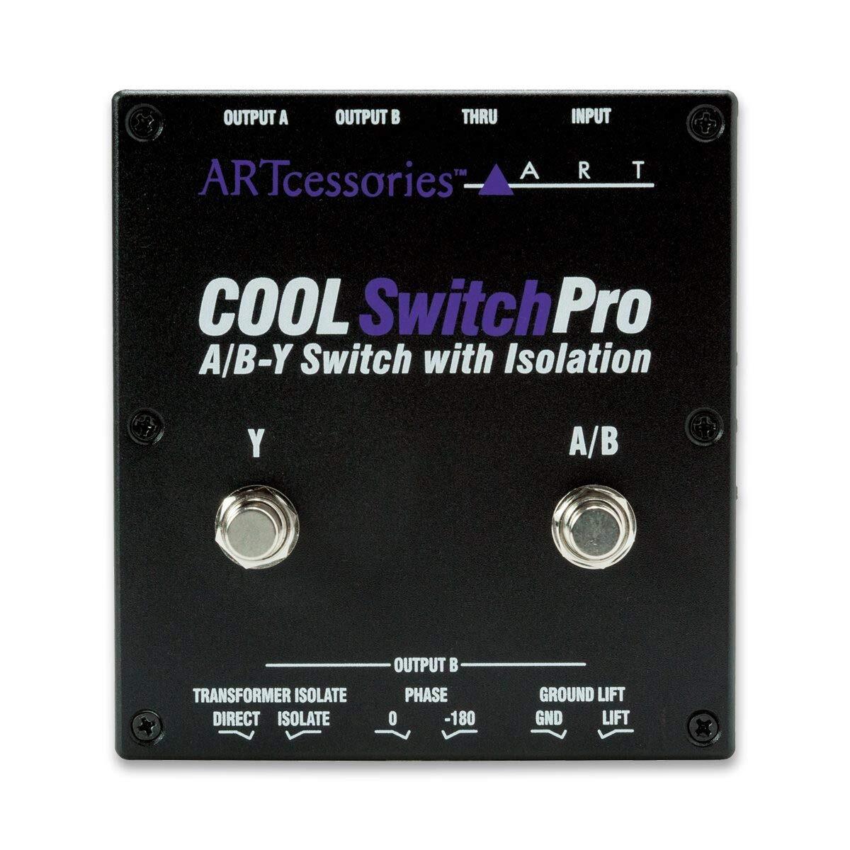 ART CoolSwitchPro Isolated A/B-Y Switch Pedal with Footswitch for Instruments