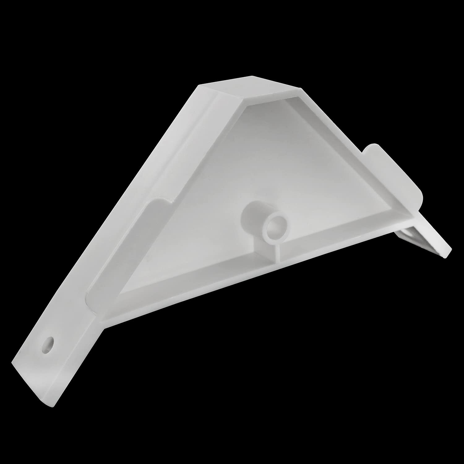 12 PCS White Plastic 90 Degree Cabinet Triangle Bracket Corner Support Braces